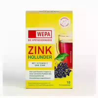 Wepa Zink Holunder Vit C Zink Pulver 10x10 G