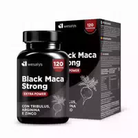 Wesalys Black Maca Strong – Peruanische Schwarze Maca, Energiespendend und Stärkend