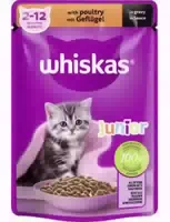 Whiskas Junior mit Geflügel in Sauce
