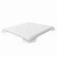 The White Stone Topper 160x190 cm aus 500 g Watte | Gepolsterter Matratzenschoner