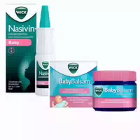 Wick Babybalsam zur Beruhigenden und Entspannenden Babymassage Wick Nasivin Dosiertropfer Baby ohne Konservierungsstoffe, Ab der 1 Lebenswoche