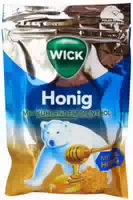 Wick Honig Hustenbonbon mit Menthol
