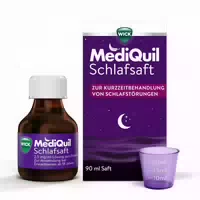 Wick Mediquil Schlafsaft, Doxylamin Schlafmittel in Sirupform mit Kirschgeschmack
