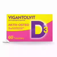 Vigantolvit Vitamin D3, K2 und Calcium Aktiv Osteo 60 st Filmtabletten