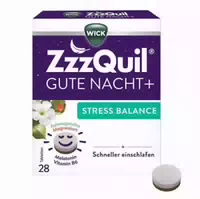 Wick Zzzquil Gute Nacht Stress Balance Mit Ashwagandha, Melatonin, Magnesium Und Vitamin B6