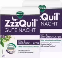 Wick Zzzquil Gute Nacht ein und Durchschlafen 2 X 28 Tabletten