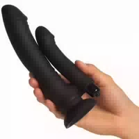 Willie City Willie City Realistischer Vibrierender Doppel Dildo 19,4 Cm Schwarz
