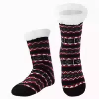 Wintersocken Herren Antirutschsohle Innenfrottee Love Schwar 1 st
