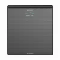 Withings Body Scan Körpergewichtswaage Schwarz Digitale Körperanalysewaage App