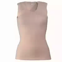Wobera Angora Kuscheliges Damenunterhemd ohne Arm und 70% Angora