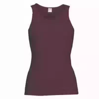 Wobera Natur Kuscheliges Damenunterhemd ohne Arm Merino Baumwolle