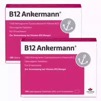 B12 Ankermann 1 000 Μg Tabletten Doppelp 2x100 St