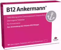 B12 Ankermann bei Vitamin B12 Mangel, 1 000 Μg Vitamin B12