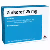Zinkorot 25 mg Hochdosierte Zink Tabletten