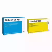 Zinkorot 25 mg Zink Tabletten Vitamin C1000 Filmtabletten