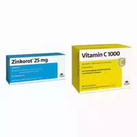 Zinkorot 25 mg Zink Tabletten Vitamin C1000 Filmtabletten