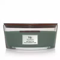 Woodwick Kerzen in Sanduhrform Mini Hourglass Mint Leaves & Oak