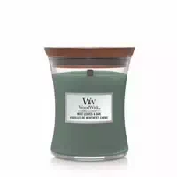 Woodwick Kerzen In Sanduhrform Medium Hourglass Mint Leaves & Oak