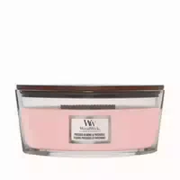 Woodwick Pressed Blooms & Patchouli Duftkerze mit Holzdocht