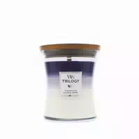 Woodwick Trilogy Evening Luxe Duftkerze mit Docht