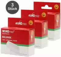 Mullbinde 4 m X 6 cm Elastisch 3er Set