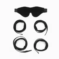 Faustyna Restraint 3pcs Set Blindfold,wrist And Ankle Restraints 1 St