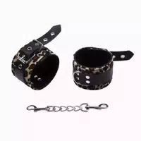 Virna Leopard Real Leather Ankle Restraint 1 St