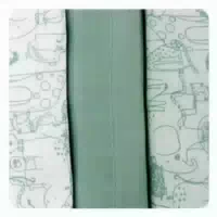 Xkko Baumwollwindeln Alte Zeiten Organic 3er Set Granite Green