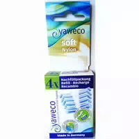 Yaweco Ersatzköpfe für die Zahnbürste Nylon Soft 4 Ersatzköpfe