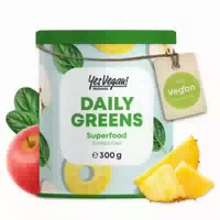Daily Greens Pulver Superfood Pulver 300g = 30 Port 25 Pflanzen, Vitamine, Milchsäurebakterien