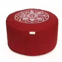 Yogabox Meditationskissen Glückssitz 8 Glückverheißende Symbole Petrol 33 X 33 X 15,0 cm