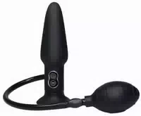 Analplug „true Black Vibrating“ Mit Vibration Und Pumpball