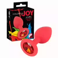 Colorful Joy Analplug mit Schmuckstein