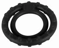 Penisring „steely Cockring“ mit Hodenring, Silikon