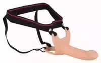 Umschnalldildo „silicone Strap On“, Mit Hodenring