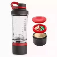 Youcan Plato Protein Shaker Eiweiß Shake Becher 620ml Rot 1 st