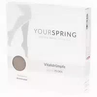 Yourspring Light Stützkniestrumpf Transparent