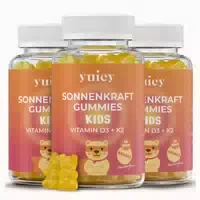 Yuicy Kids Sonnenkraft – Vitamin D3 K2 Gummibärchen 180 st