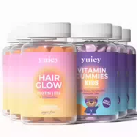 Yuicy Hair Glow & Kids Multivitamin | Hochdosierte Vitamin Fruchtgummies | Vegan