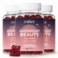 Yuicy Overnight Beauty – Melatonin Gummibärchen für Besseren Schlaf & Entspannung