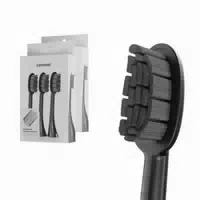 Zahnheld Bürstenkopf Basic Soft Schwarz 6 Stück für Sensibles Zahnfleisch & Zähne
