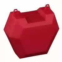 Zahnspangenbox mit Kordel Rot