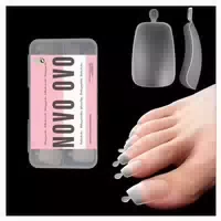 Zehennägel 120 Stück 12 Größen Long Toe Nails Clear Small Bo 1 st