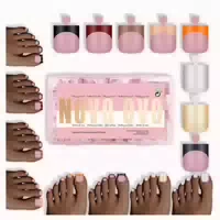 Zehennägel Sharp Square Toe Nail Tips 8 Color For Winter Ber 1 st