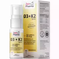 Zein Pharma Vitamin D3 K2 Spray Pfefferminz Geschmack 1 000 I E 15µg 25 ml Spray