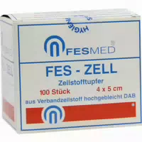 Zellstofftupfer Fes Zell 4x5 Cm Hochgebleicht 100 St Tupfer
