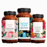 Alltagsheldin Paket: Beauty Vitamine, B Vitamine & Mönchspfeffer Inositol in einem Veganen Bundle Zauberhaft, Nervenstark & Frauenstärke Naturtreu 172 4 g