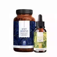 Basispaket: Vitamin D3 K2 2 000 I E & Magnesium in einem Veganen Bundle Kraftreserve & Sonnenfreund Naturtreu 210 g