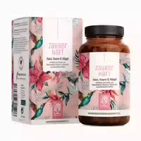 Beauty Komplex Für Haut, Haare Und Nägel Mit Biotin, Selen, Jod, Zink, Vitamin A, B2 & Siliciumdioxid Zauberhaft 120 Vegane Kapseln Naturtreu