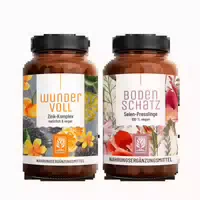 Bodenschatz Wundervoll Paket: Selen aus Selenhefe, l Selenomethionin Natriumselenit & Zink aus Drei Zinkformen in einem Veganen Bundle Naturtreu g